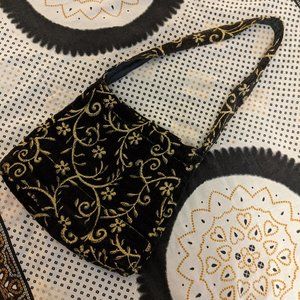 South London Desi Handmade Cloth Bag w Gold Sequin